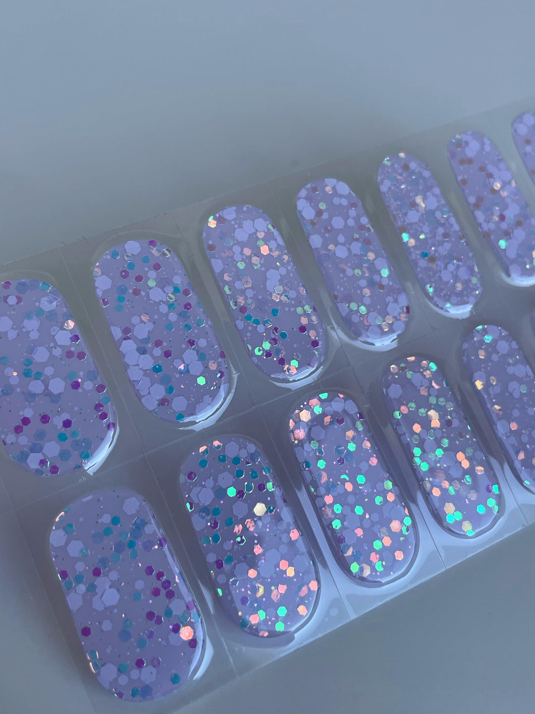 Grape (Glow in the dark) | Super Jellies DIY Hard Semi Cured Gel Nail Wraps