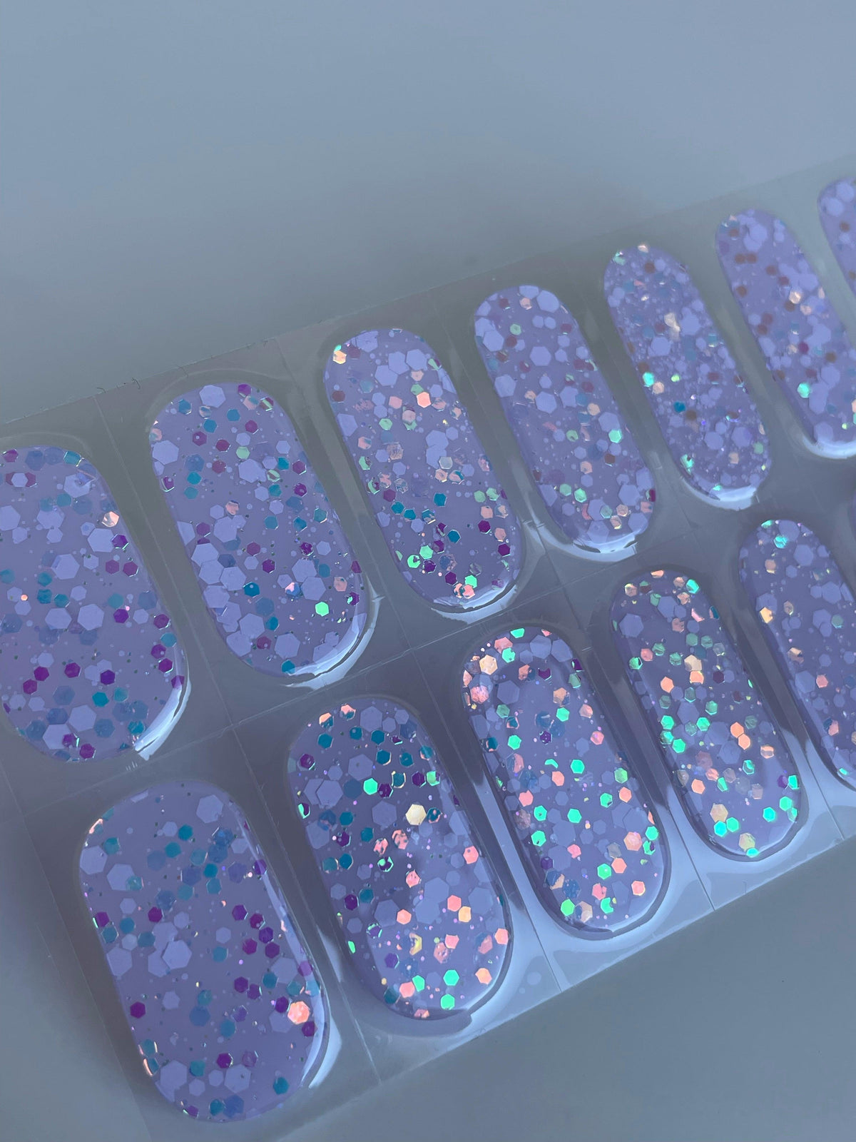 Grape (Glow in the dark) | Super Jellies DIY Hard Semi Cured Gel Nail Wraps