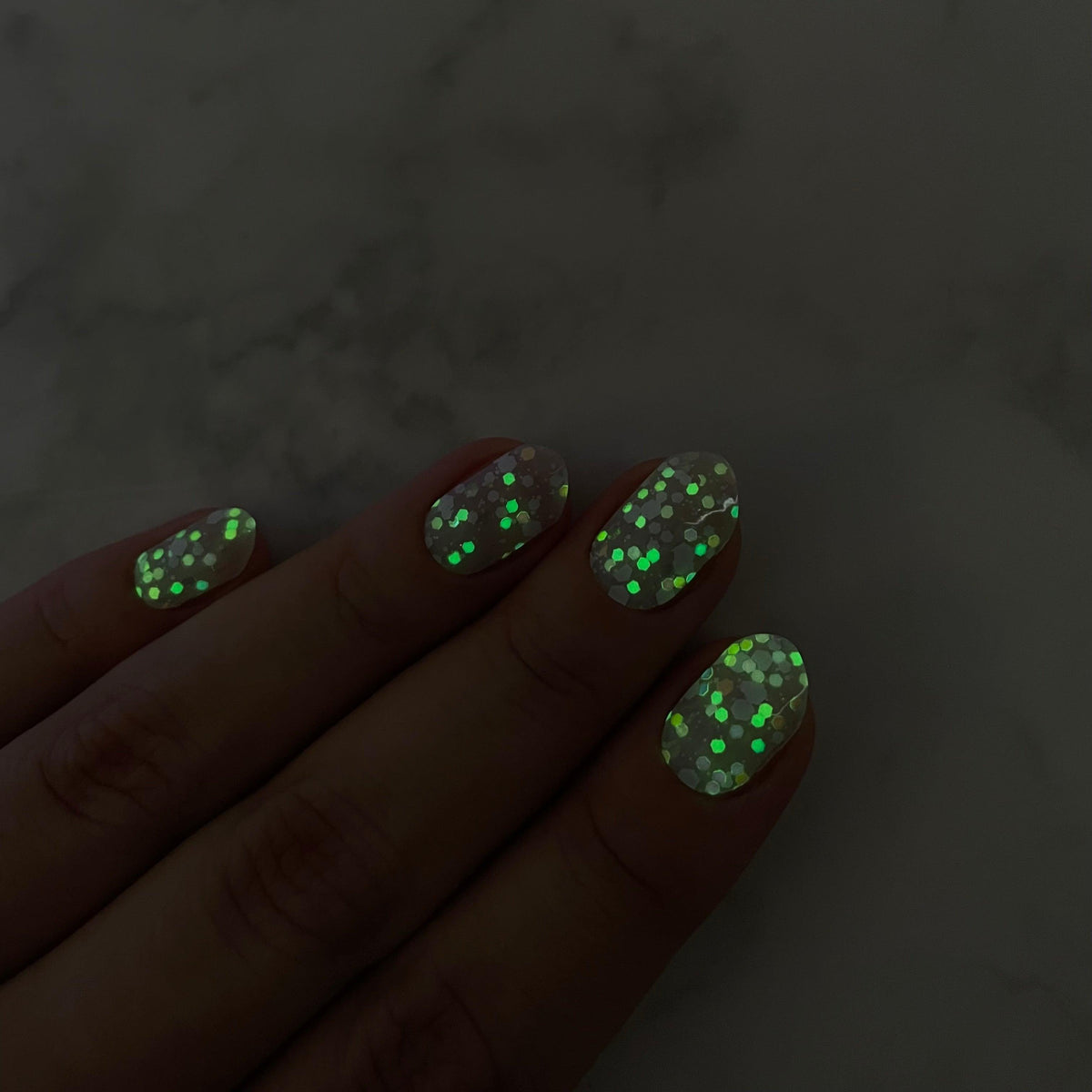 Grape (Glow in the dark) | Super Jellies DIY Hard Semi Cured Gel Nail Wraps