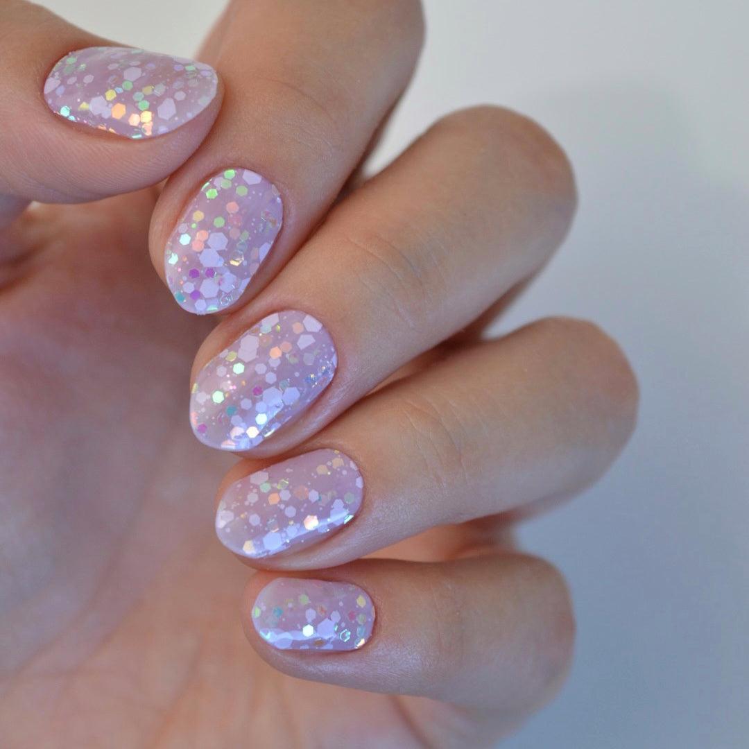Grape (Glow in the dark) | Super Jellies DIY Hard Semi Cured Gel Nail Wraps