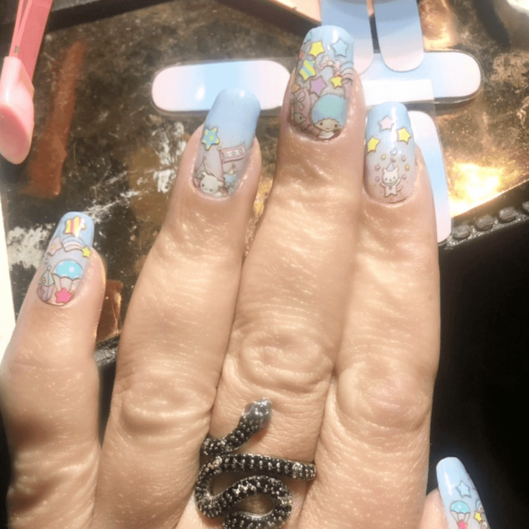 Twin Star PLAY Nail Art Sticker