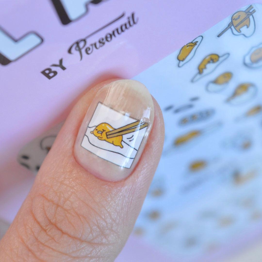 Lazy Egg PLAY Nail Art Sticker