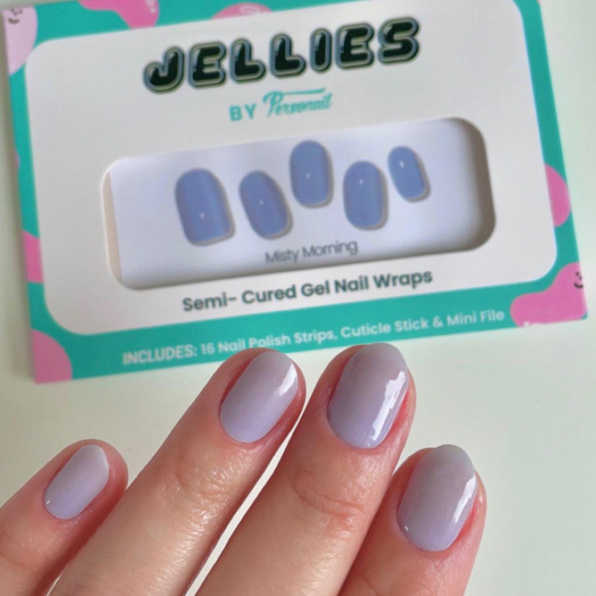 Misty Morning | Jellies DIY Soft Semi Cured Gel Nail Wraps