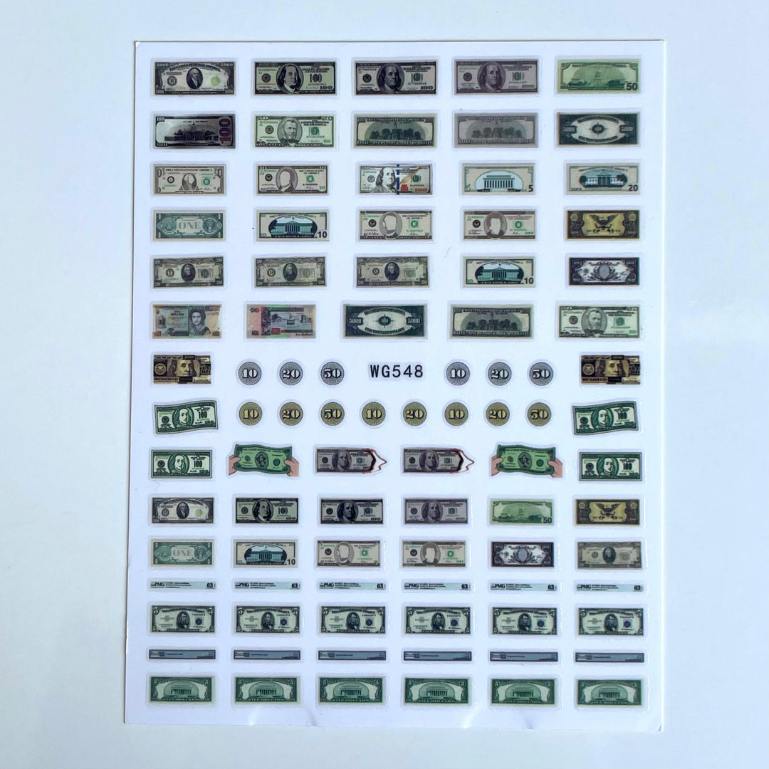 Moolah PLAY Nail Art Sticker