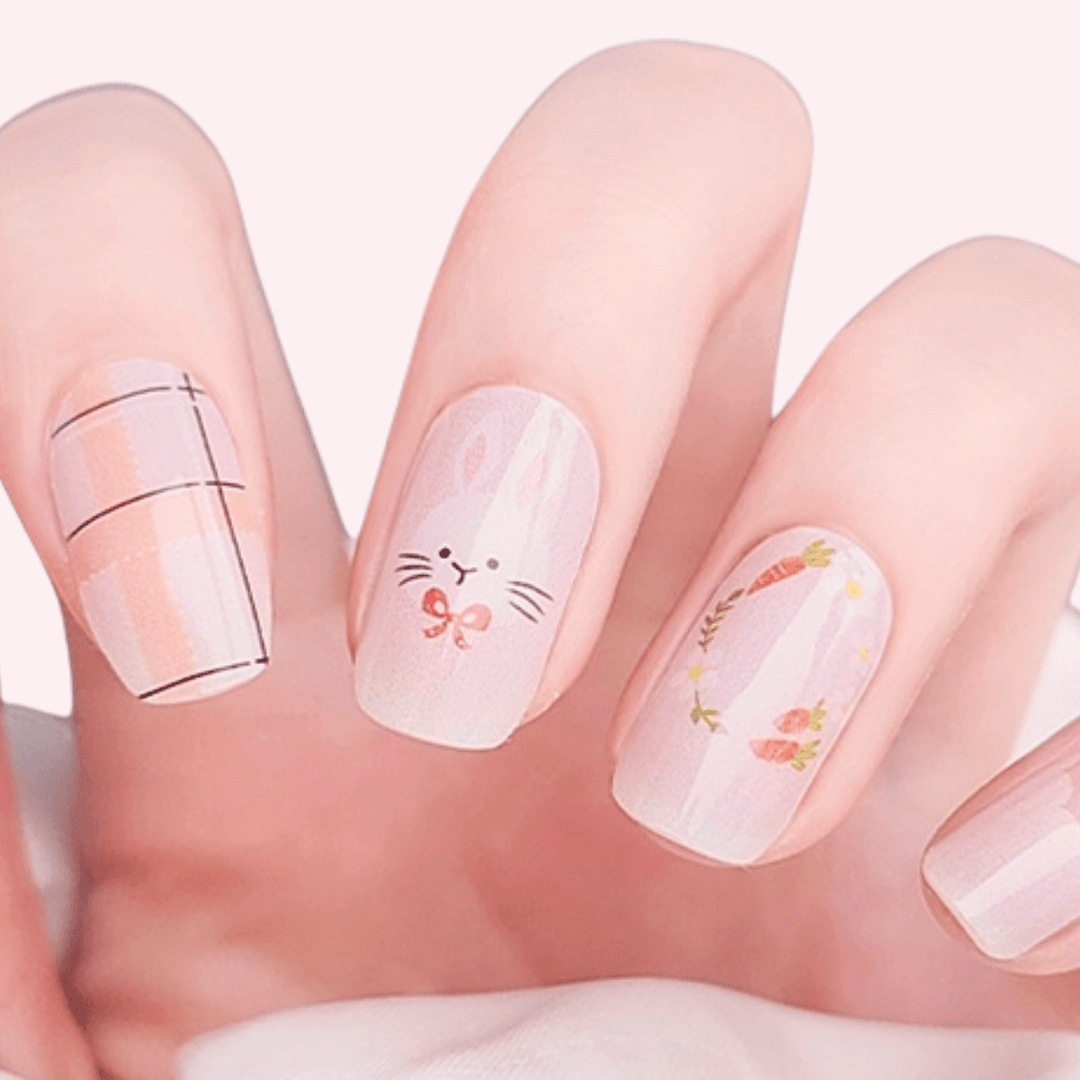 Easter Bunny | Jellies DIY Soft Semi Cured Gel Nail Wraps