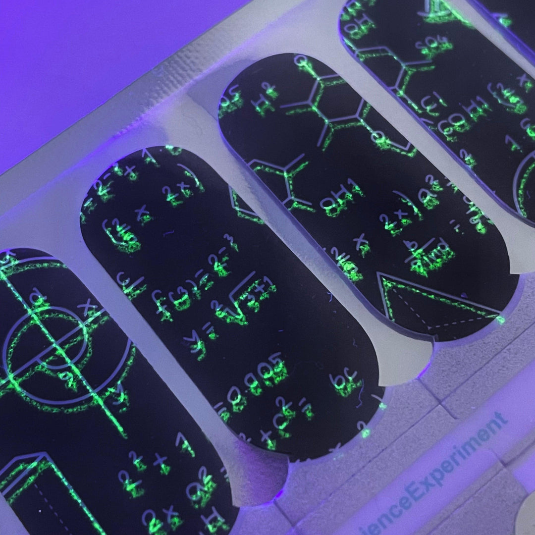 Science Experiment | Glow in the dark Nail Polish Wrap
