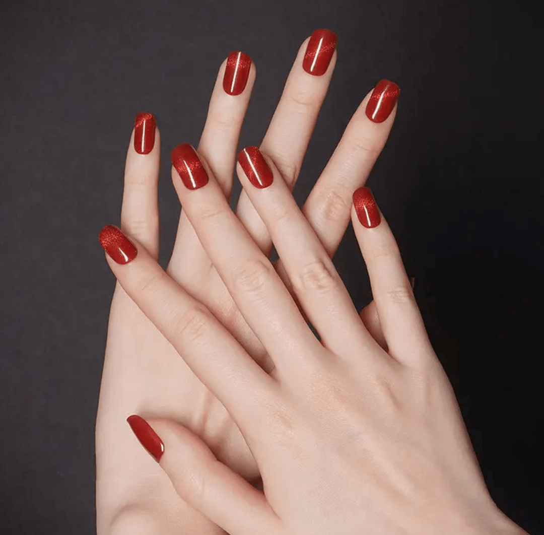 Cat Eye (Red) | Super Jellies DIY Hard Semi Cured Gel Nail Wraps