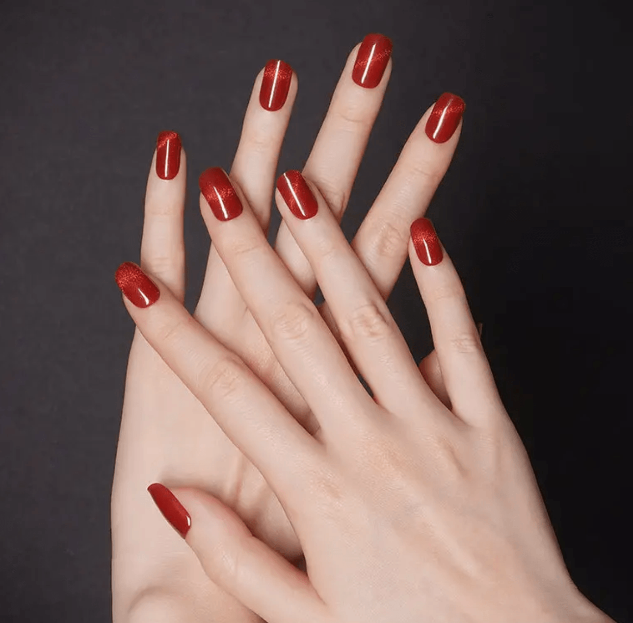 Cat Eye (Red) | Super Jellies DIY Hard Semi Cured Gel Nail Wraps