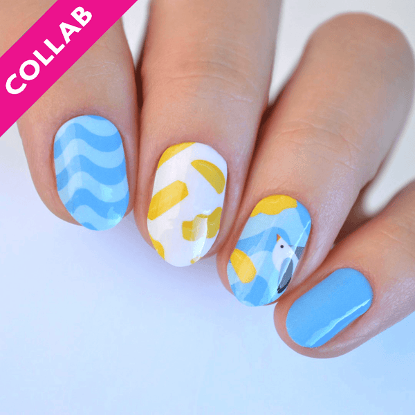 Seagulls Aussie Summer Nail Wrap Collab