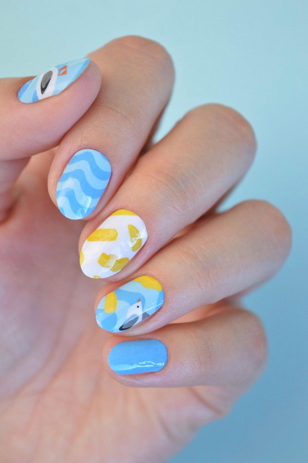 Seagulls Aussie Summer Nail Wrap Collab