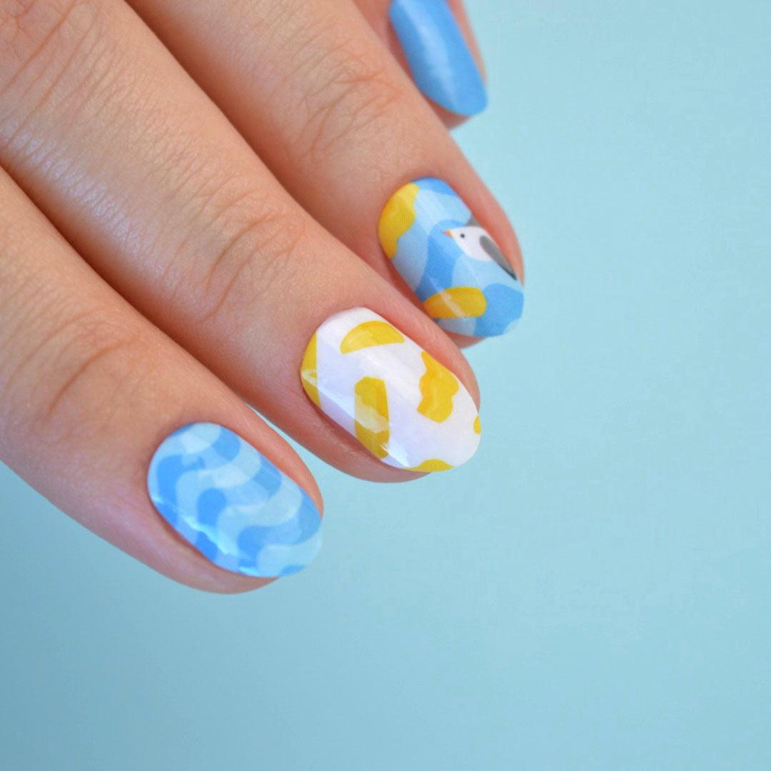 Seagulls Aussie Summer Nail Wrap Collab