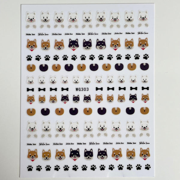 Shiba PLAY Nail Art Sticker
