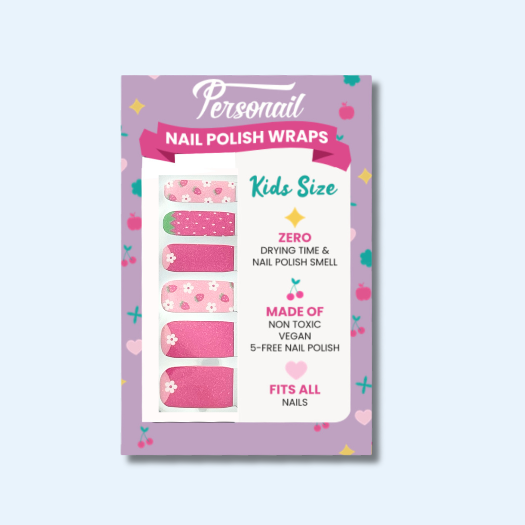 KIDS Strawberry Milk | Nail Polish Wraps