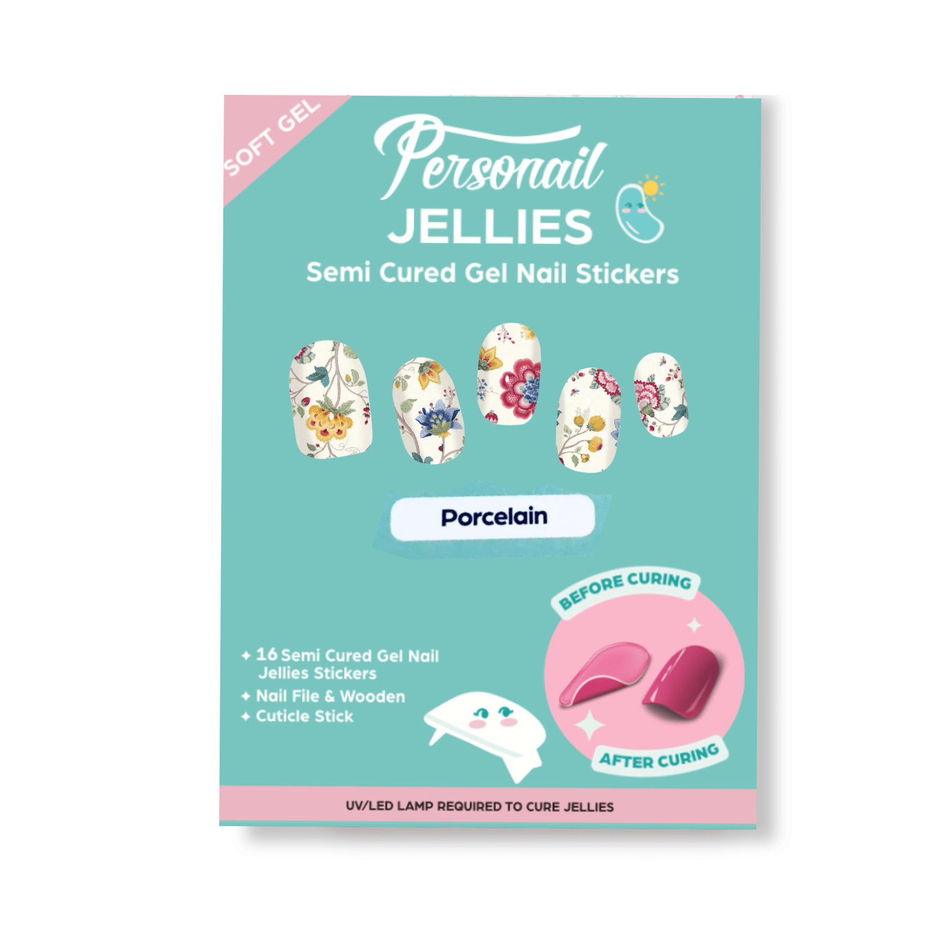 Porcelain | Jellies DIY Soft Semi Cured Gel Nail Wraps