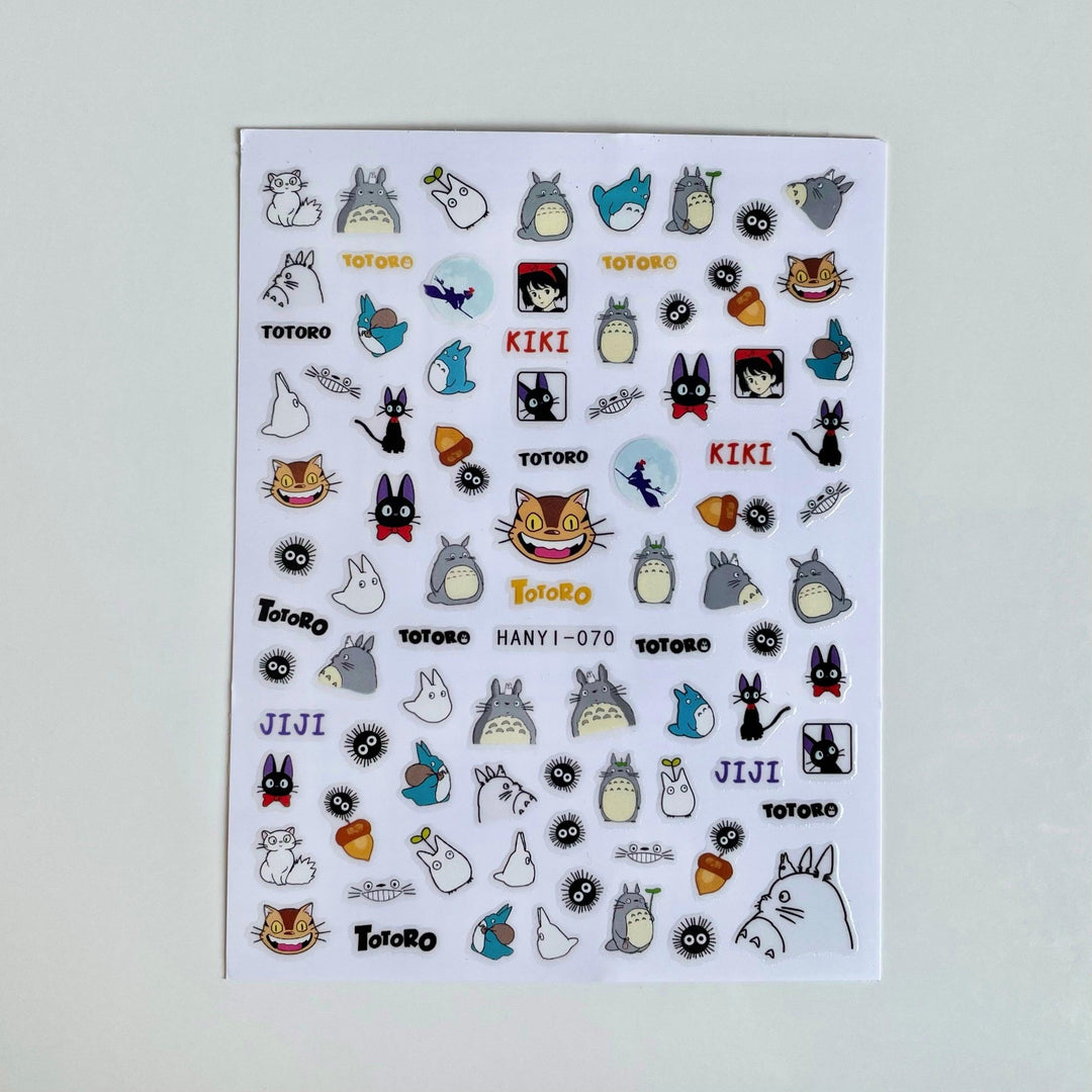 Totoro and Kiki PLAY Nail Art Sticker