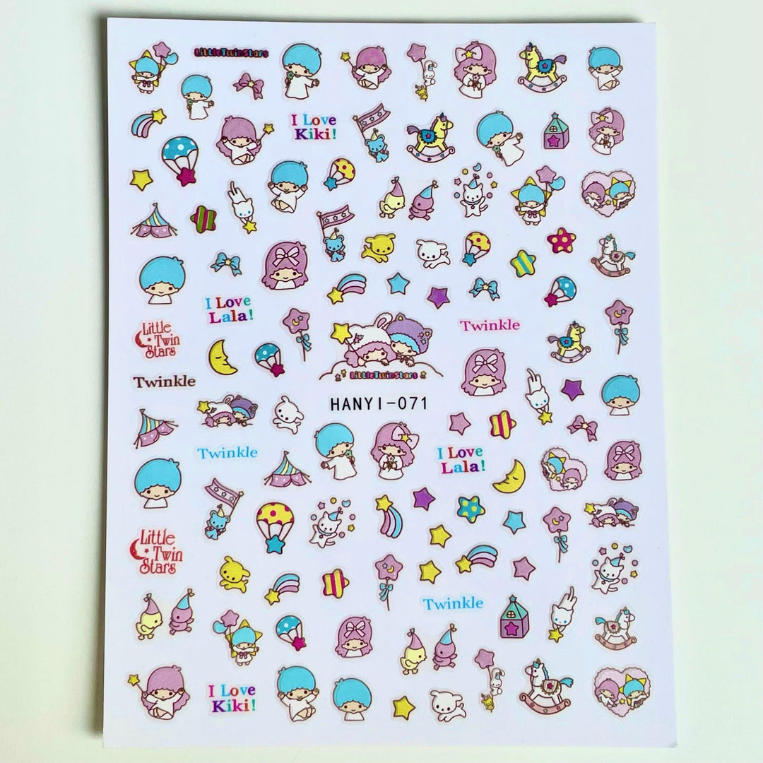 Twin Star PLAY Nail Art Sticker