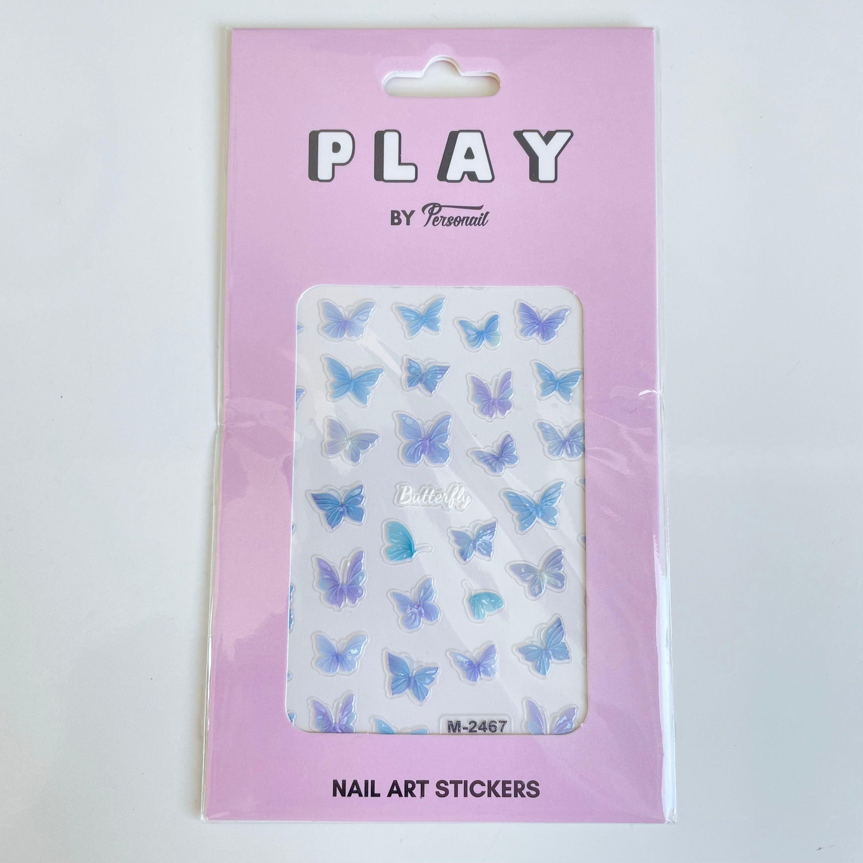 Azure Wings Nail Art Sticker