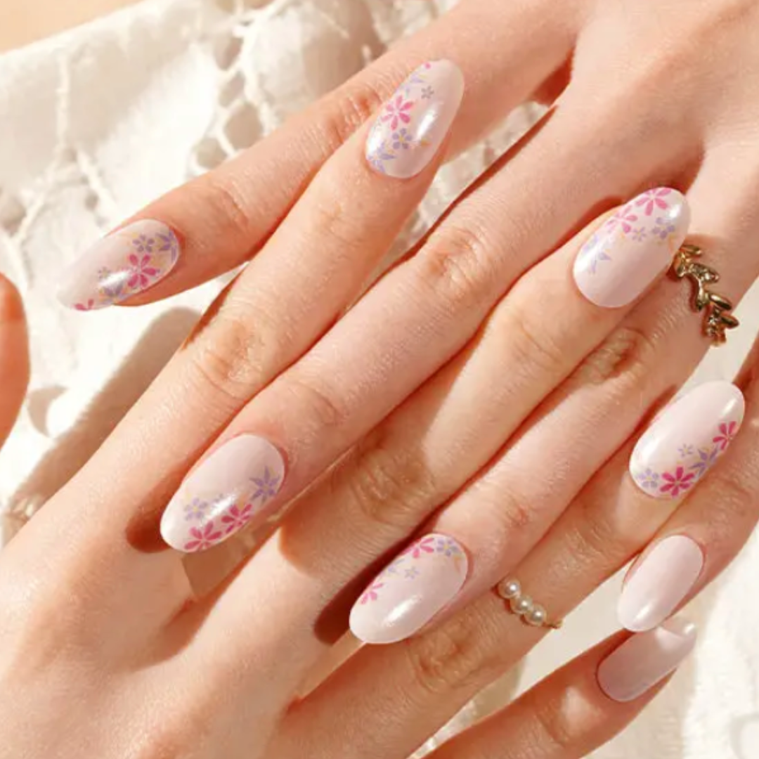 Birthday Flowers | Super Jellies DIY Hard Semi Cured Gel Nail Wraps