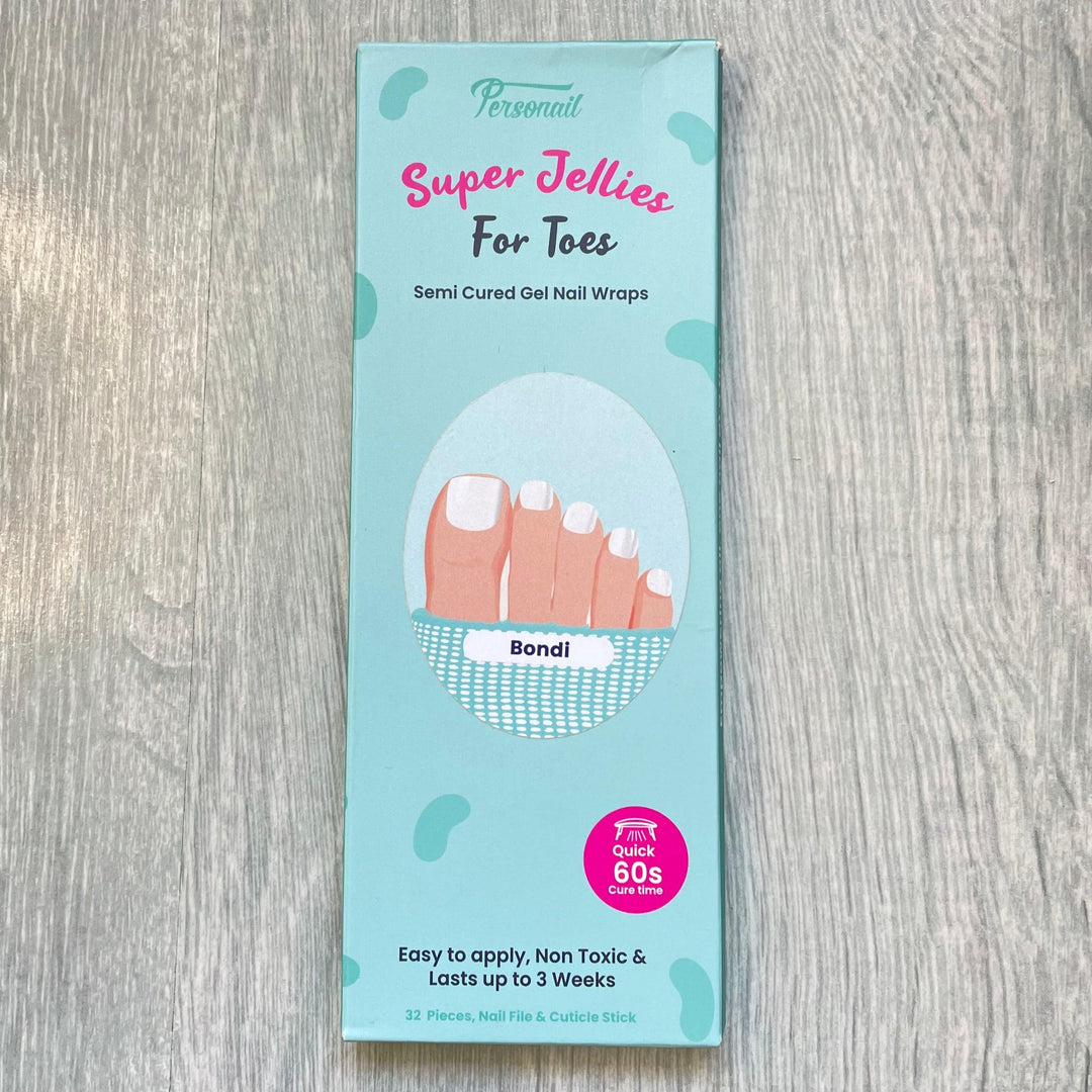 (Pedi/Toes) Bondi Semi Cured Gel Nail Wraps