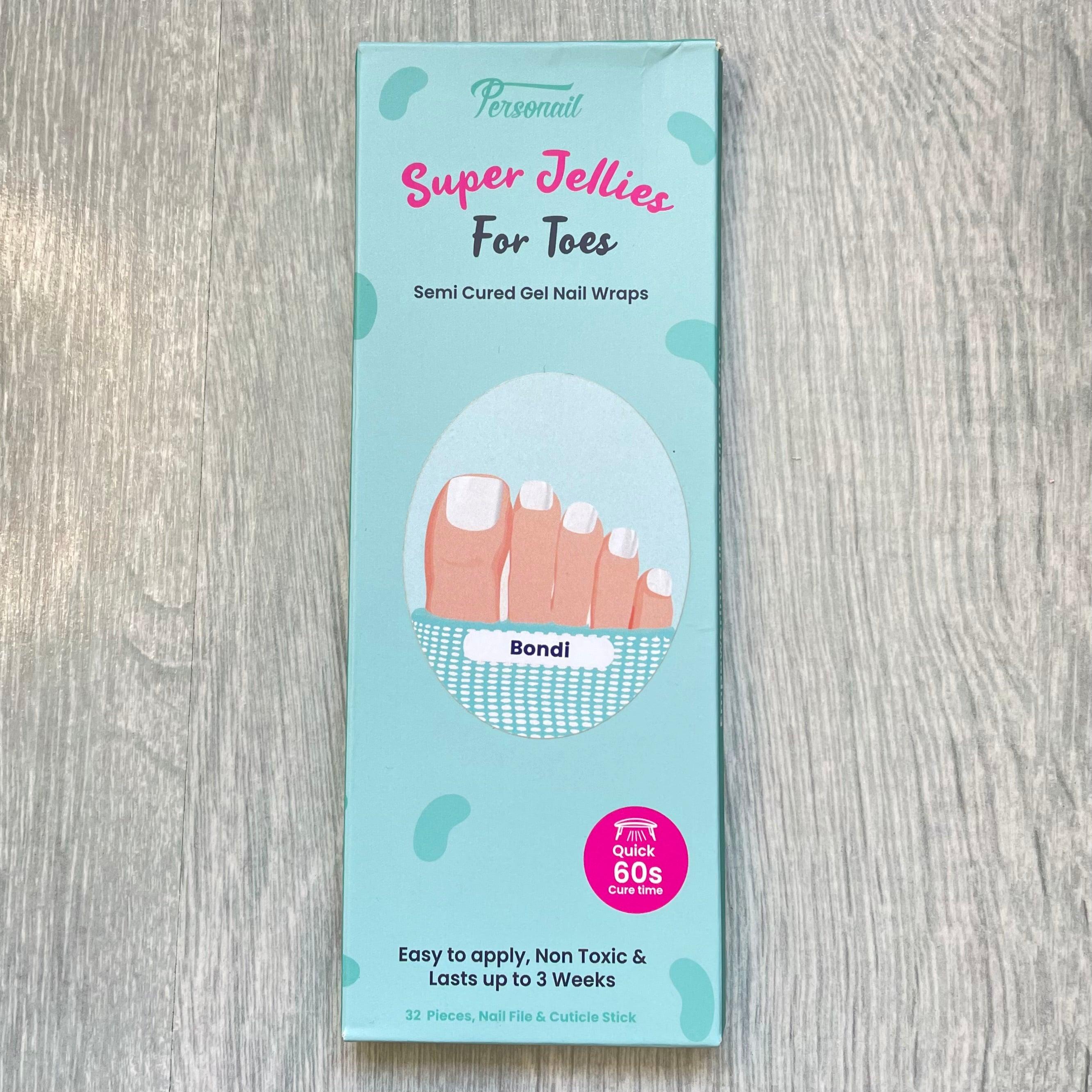 (Pedi/Toes) Bondi Semi Cured Gel Nail Wraps