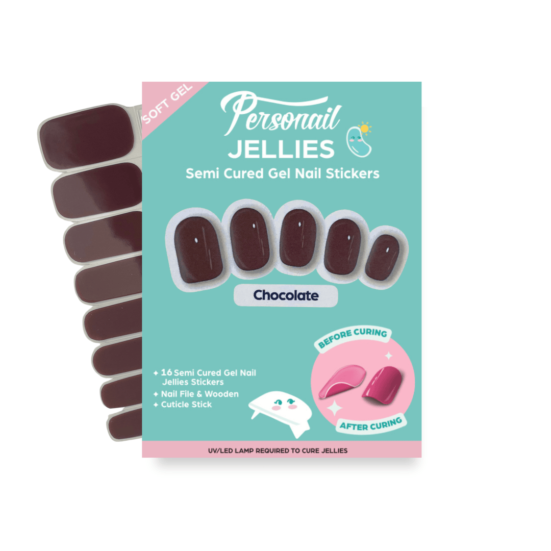 Chocolate | Jellies DIY Soft Semi Cured Gel Nail Wraps