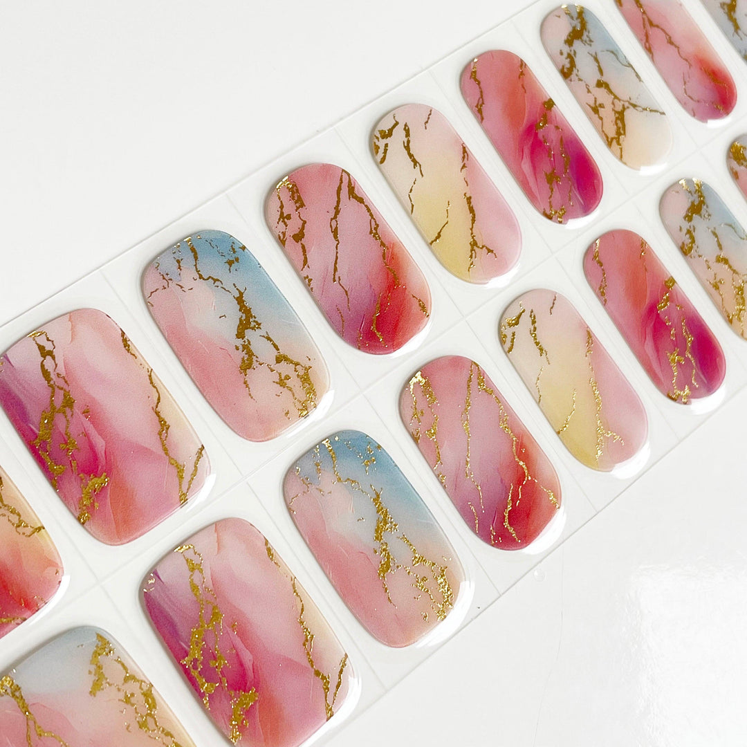 Calacatta | Super Jellies DIY Hard Semi Cured Gel Nail Wraps