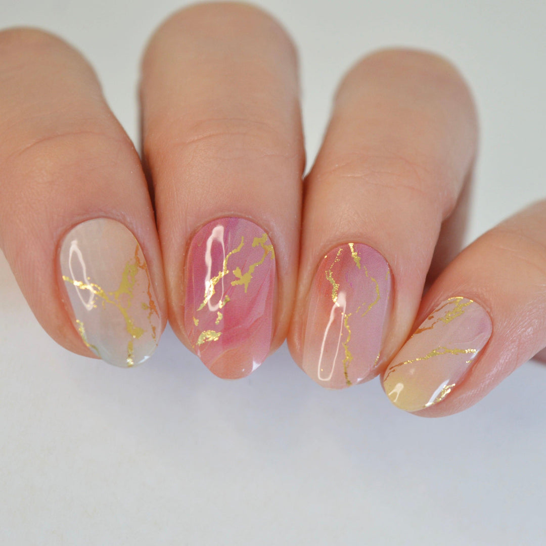 Calacatta | Super Jellies DIY Hard Semi Cured Gel Nail Wraps