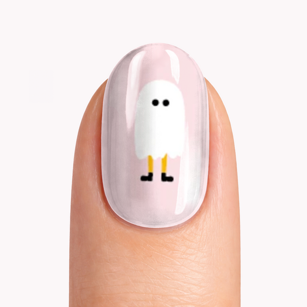 Casper | Halloween Themed Nail Polish Wrap