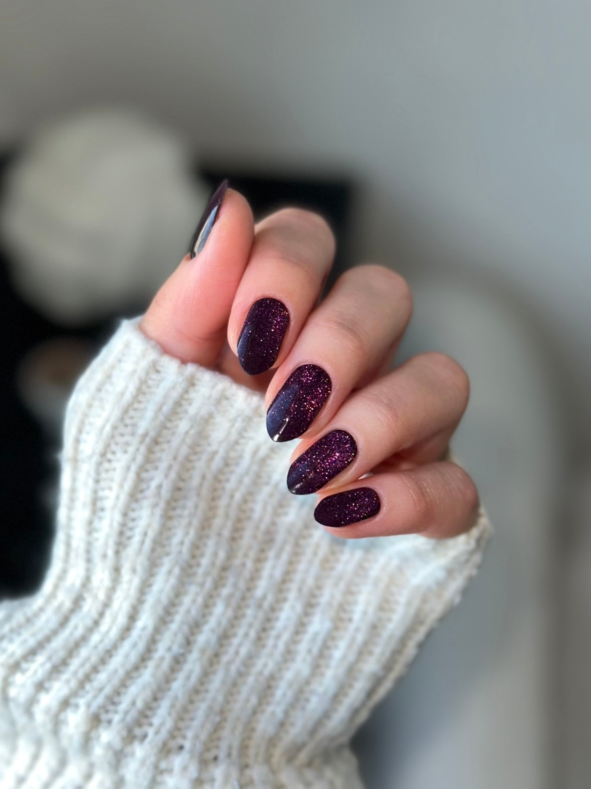 Cat Eye Maroon | Super Jellies DIY Hard Semi Cured Gel Nail Wraps