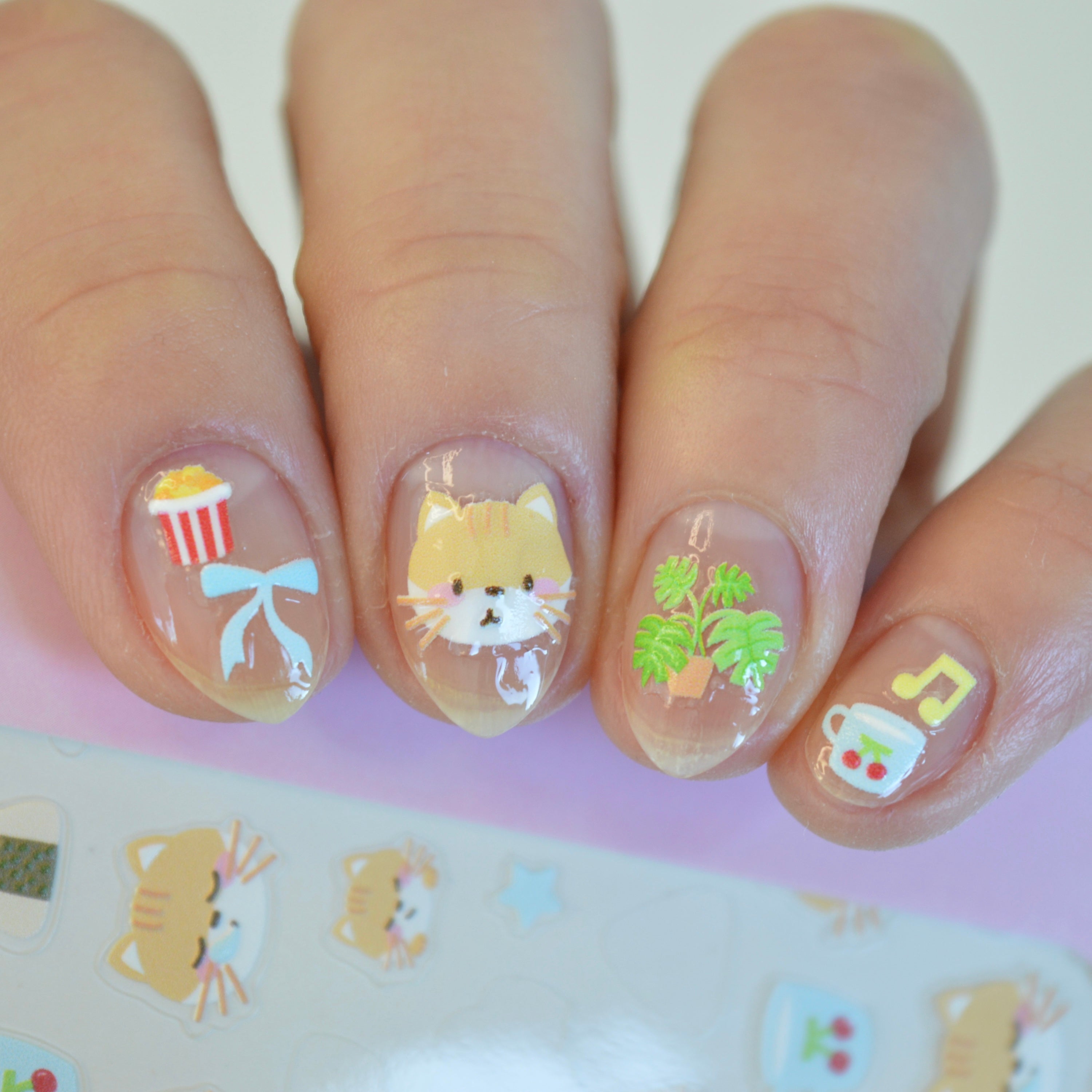 Cat Nap PLAY Nail Art Sticker
