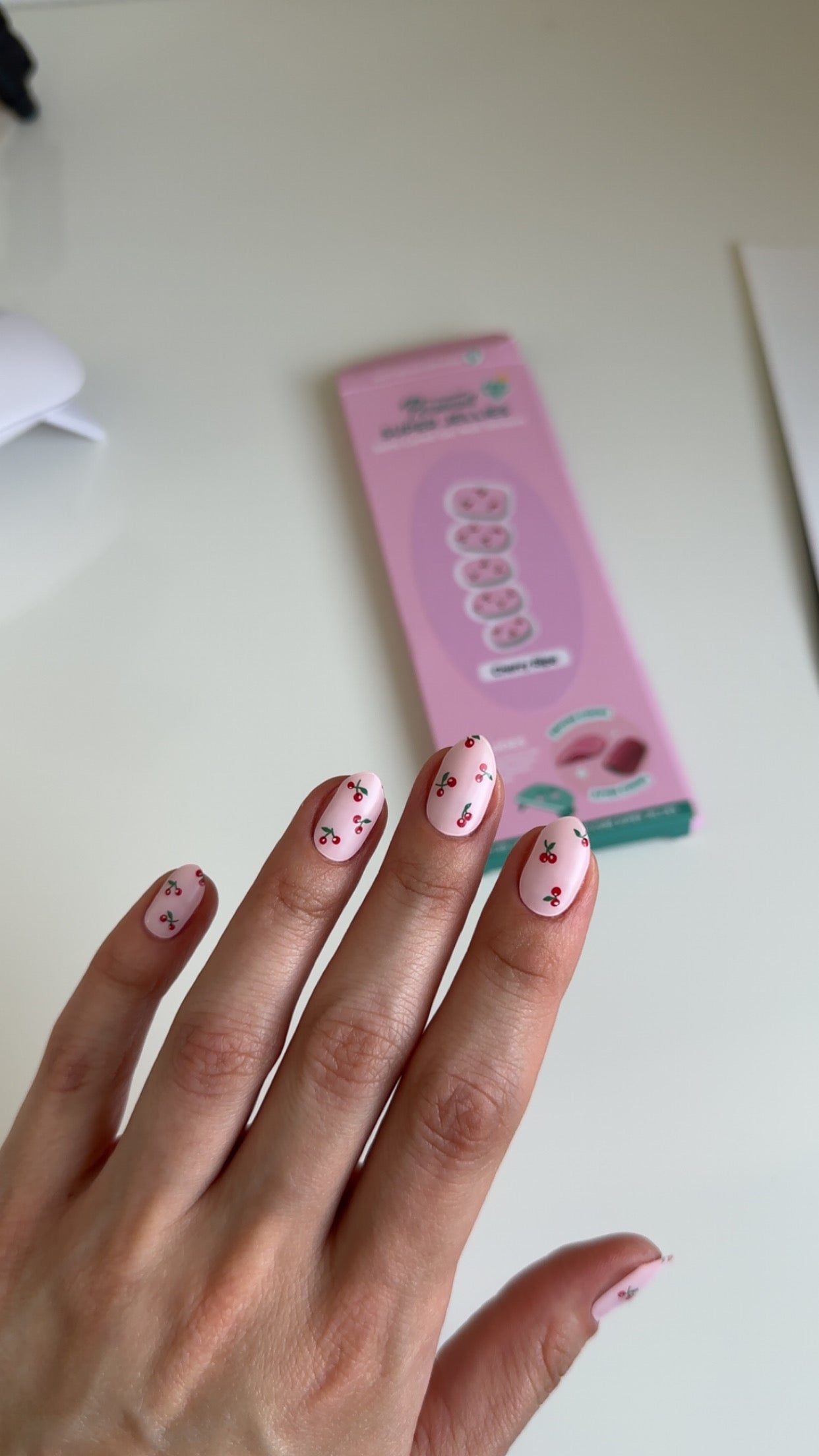 Cherry Ripe | Super Jellies DIY Hard Semi Cured Gel Nail Wraps