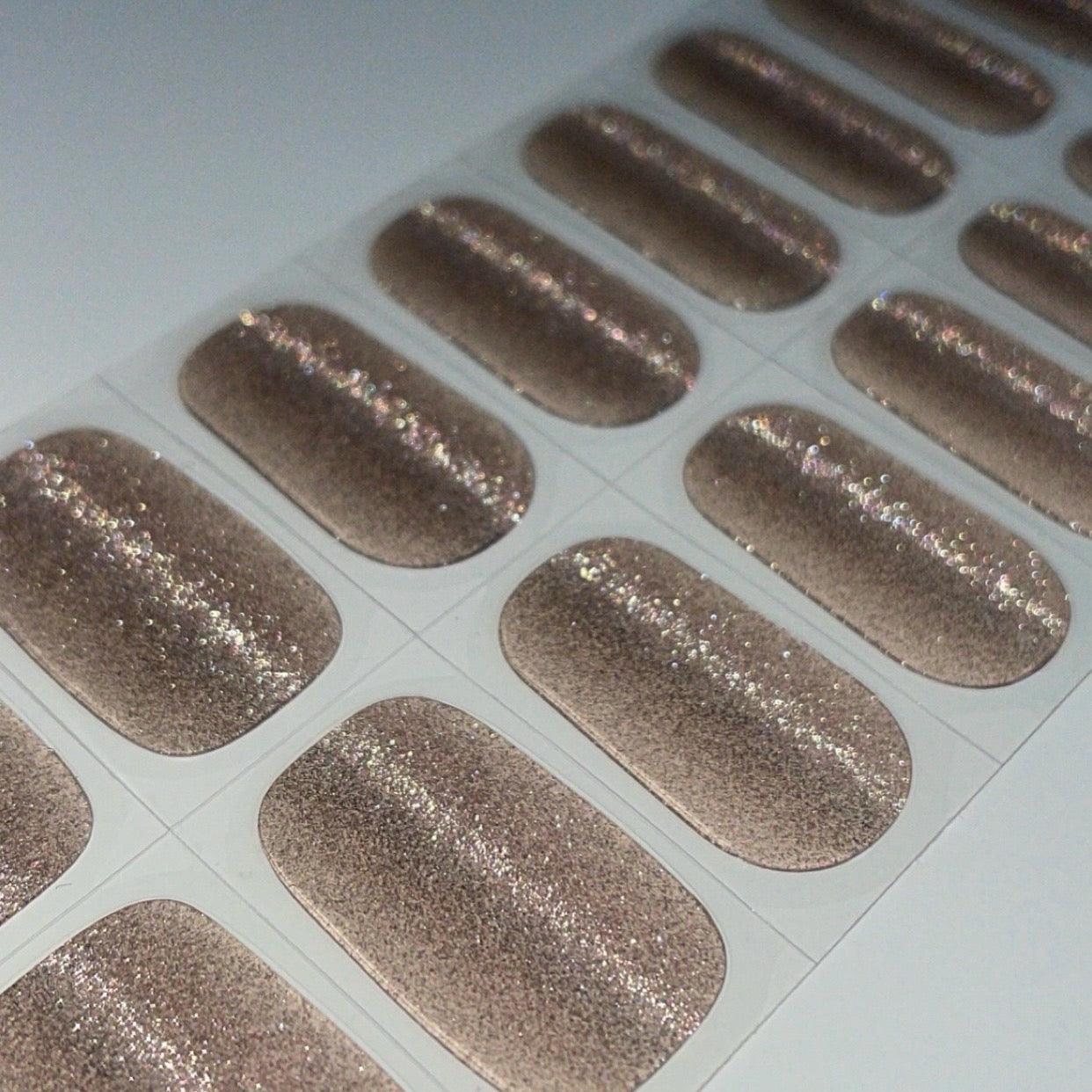 Chrome Nude | Super Jellies DIY Hard Semi Cured Gel Nail Wraps