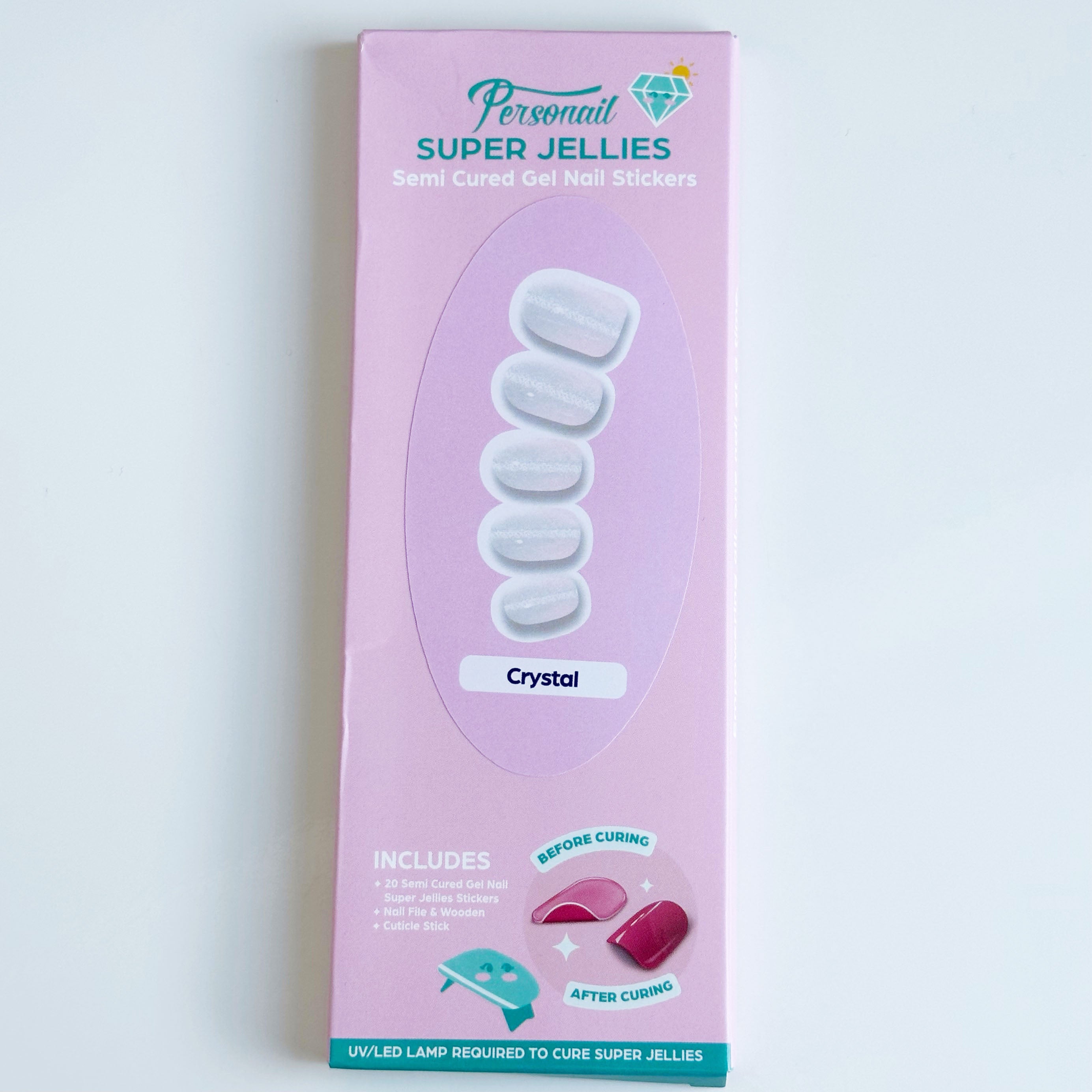 Crystal | Super Jellies DIY Hard Semi Cured Gel Nail Wraps