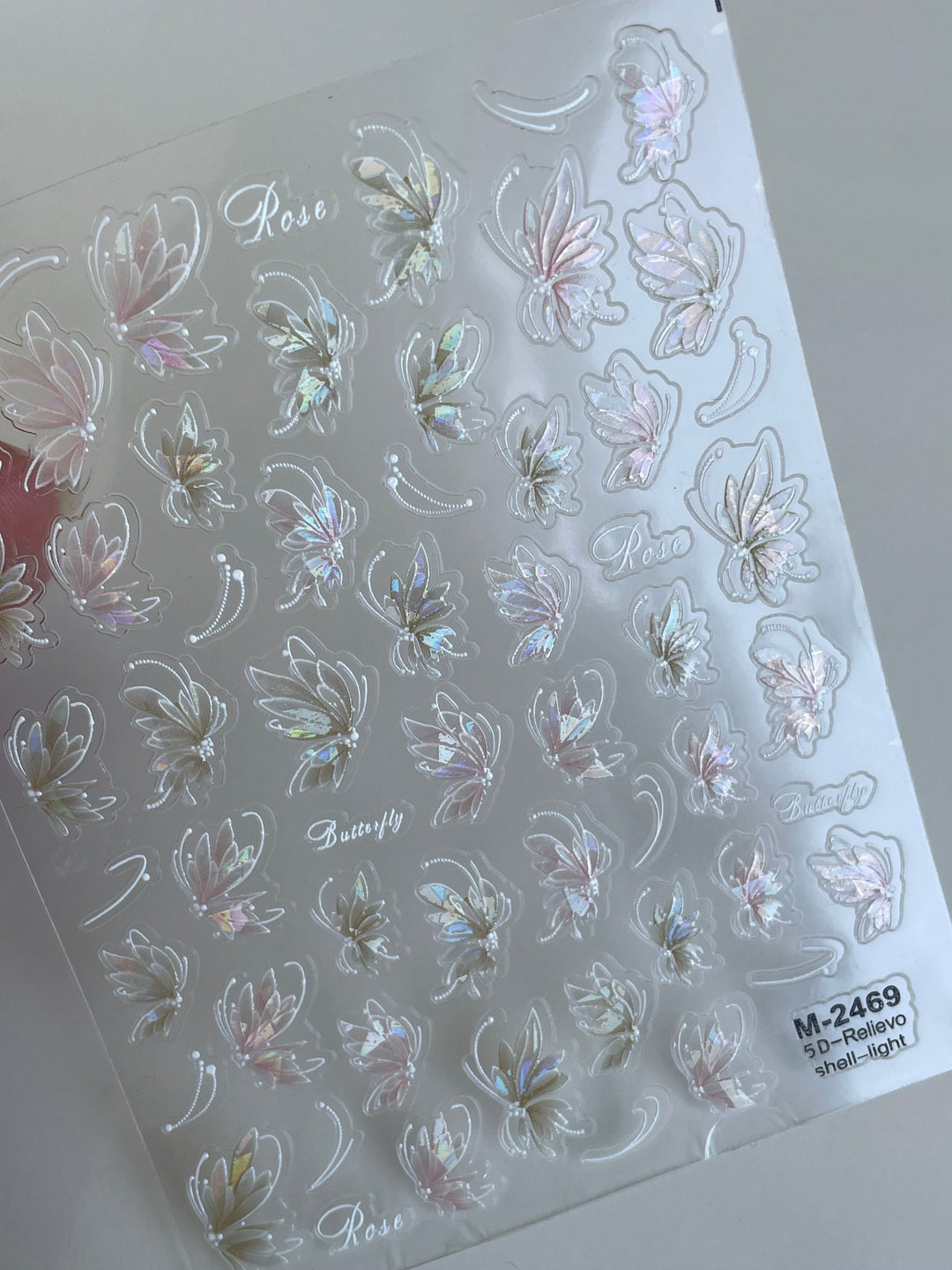 Enchanted Flutter Nail Art Sticker