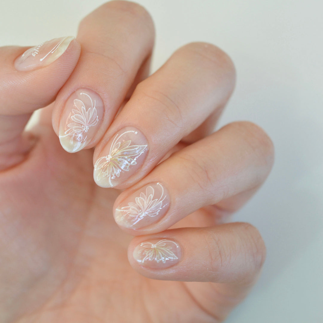 Enchanted Flutter Nail Art Sticker