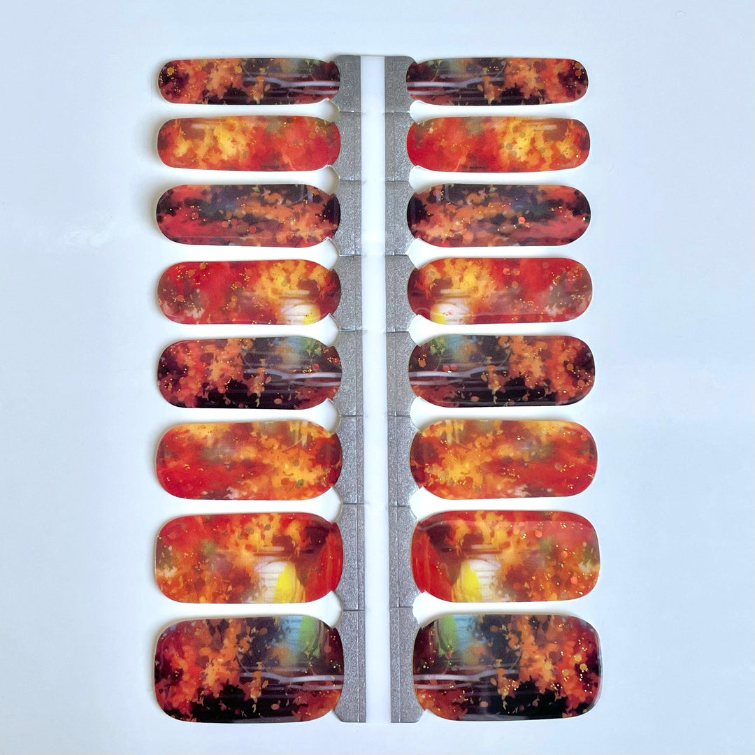 Evermore (Eras Tour) | Orange Cosy Nail Polish Wrap