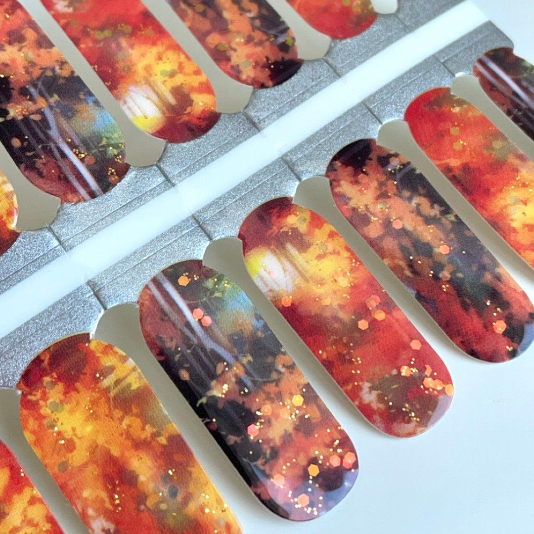 Evermore (Eras Tour) | Orange Cosy Nail Polish Wrap