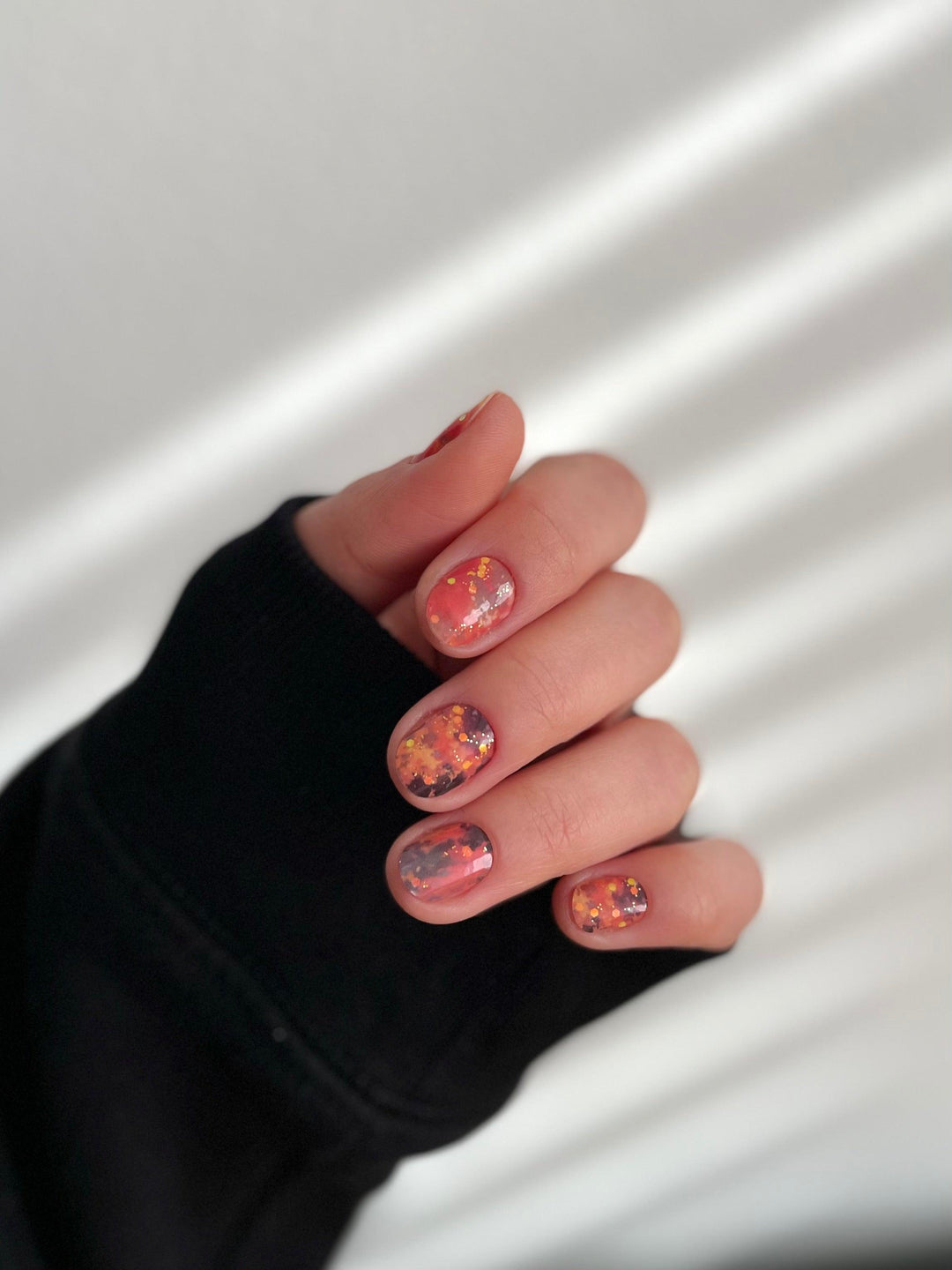 Evermore (Eras Tour) | Orange Cosy Nail Polish Wrap