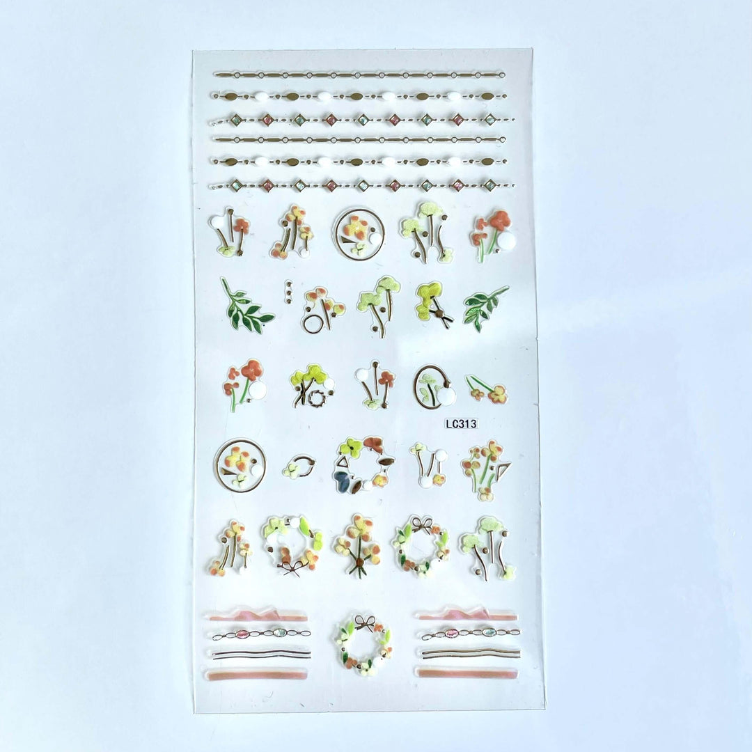 Falling Leaves PLAY Nail Art Sticker