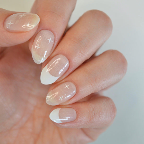 Frenchie Star | Super Jellies DIY Hard Semi Cured Gel Nail Wraps