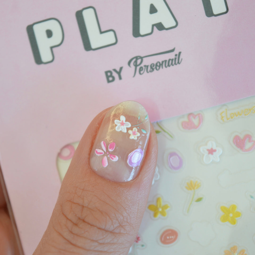 Full Bloom Nail Art Sticker