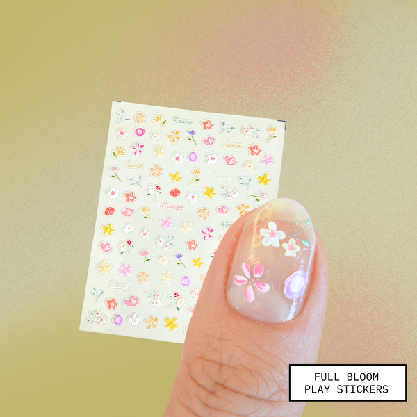 Full Bloom Nail Art Sticker