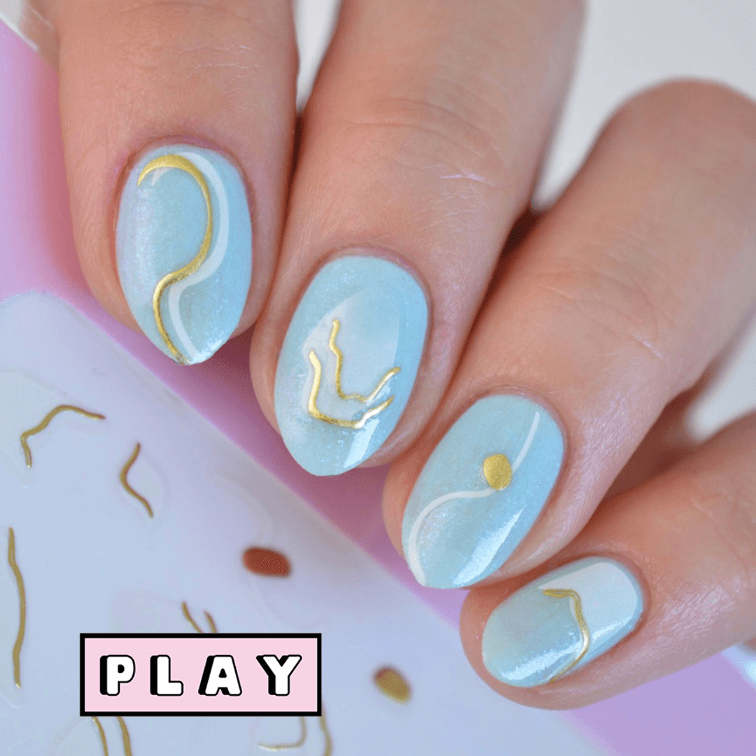 Geode PLAY Nail Art Sticker