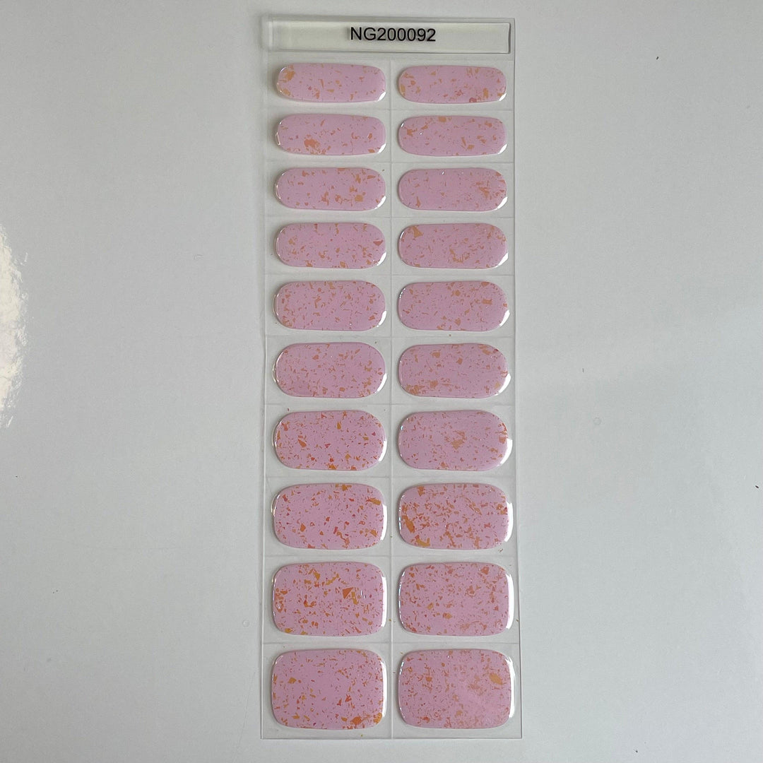Glass Pink | Super Jellies DIY Hard Semi Cured Gel Nail Wraps