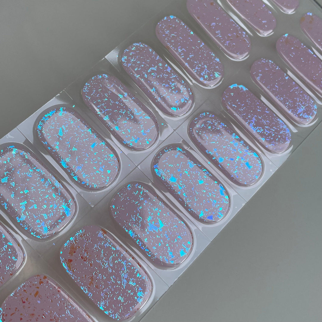Glass Pink | Super Jellies DIY Hard Semi Cured Gel Nail Wraps