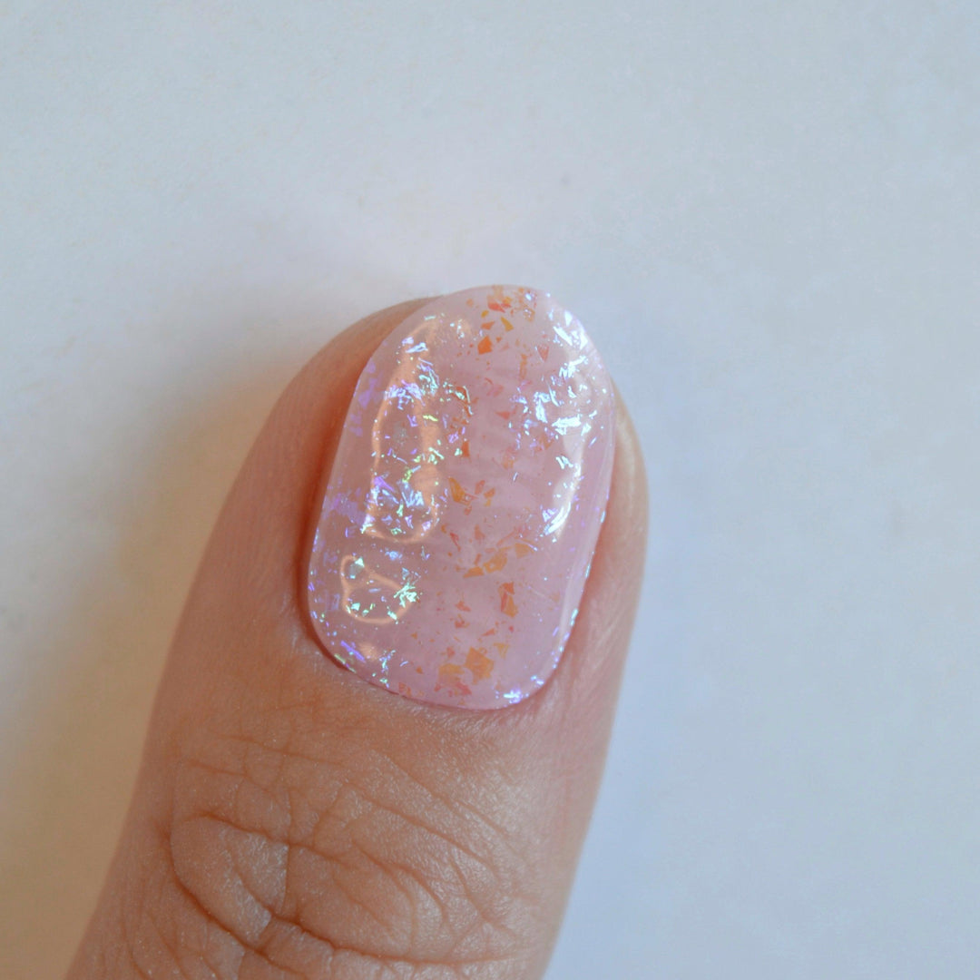 Glass Pink | Super Jellies DIY Hard Semi Cured Gel Nail Wraps