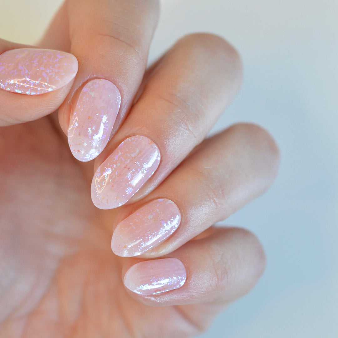 Glass Pink | Super Jellies DIY Hard Semi Cured Gel Nail Wraps