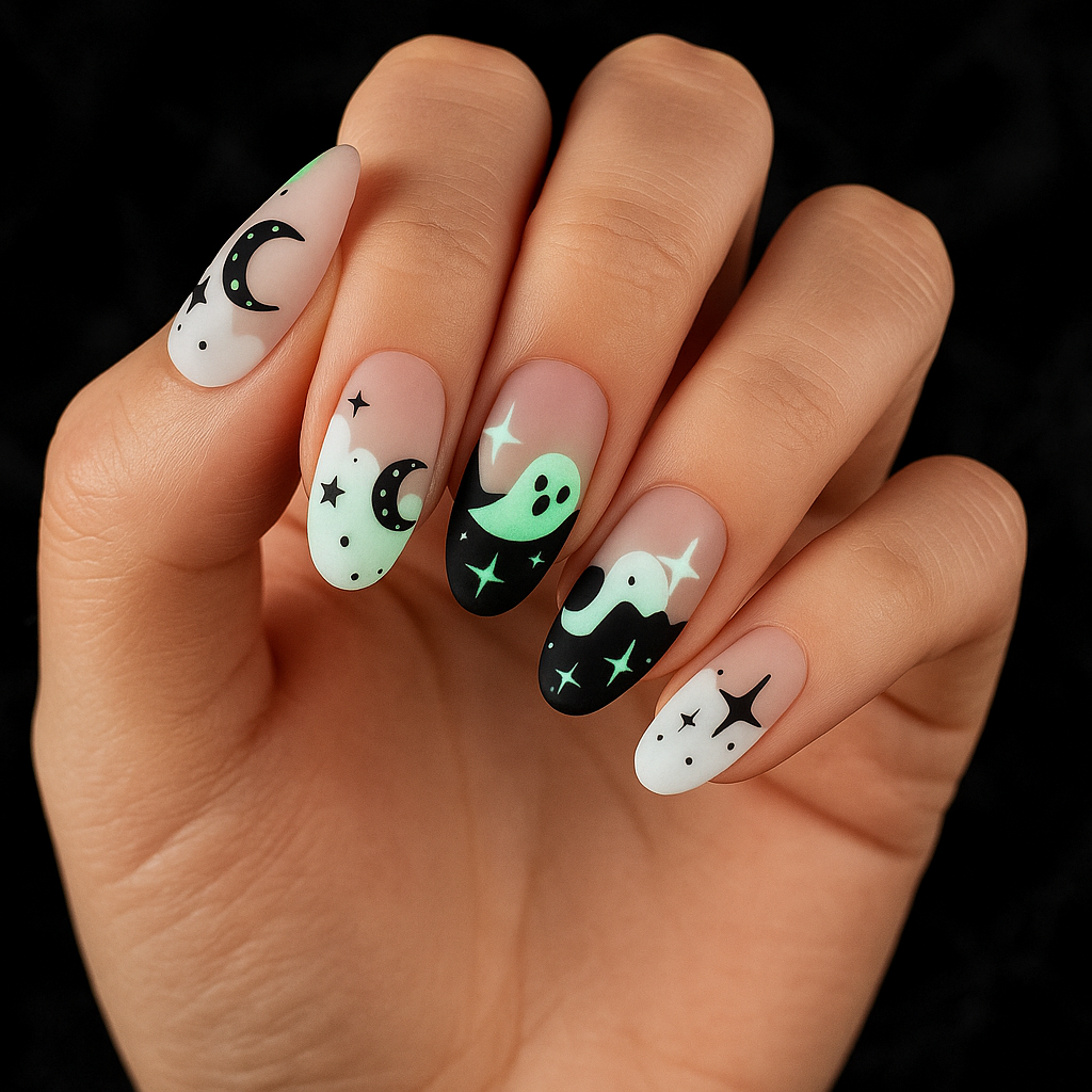 Glowie (Glow in the dark) | Super Jellies DIY Hard Semi Cured Gel Nail Wraps