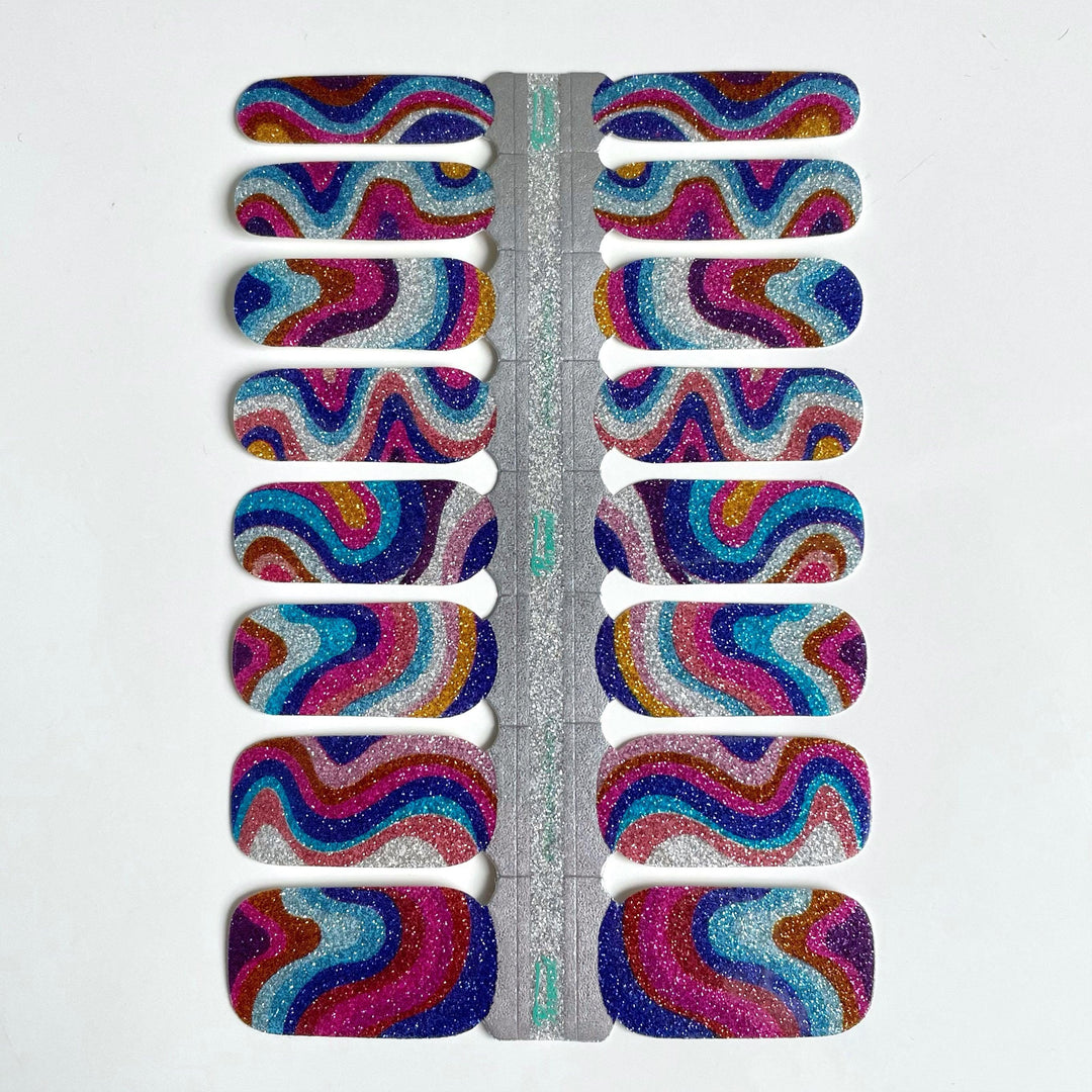 Groovy | Glitter Nail Polish Wrap