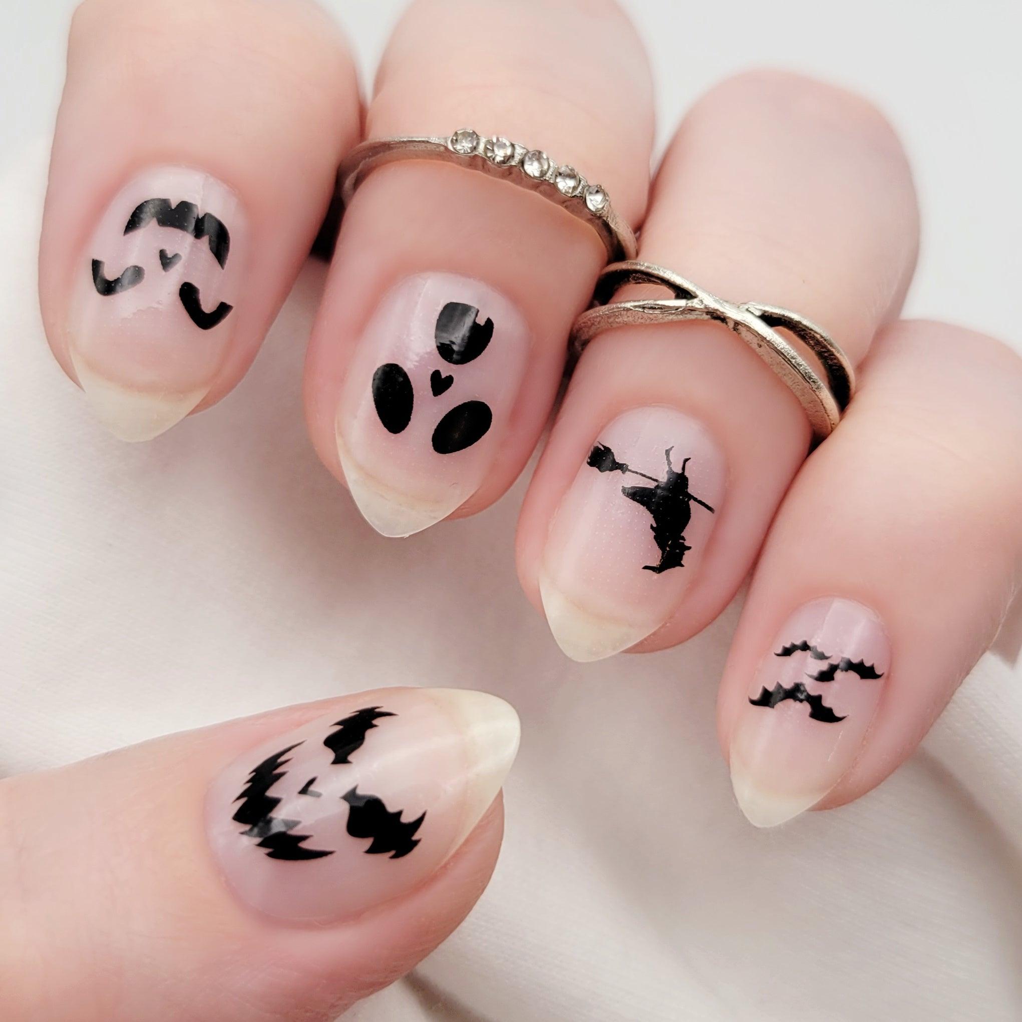 Haunted House | Transparent Halloween Themed Nail Polish Wrap